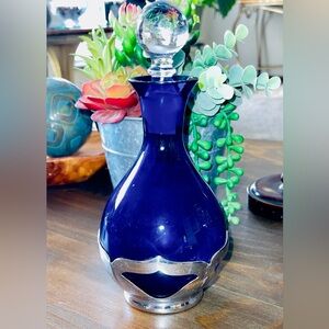 Cambridge & Farber Brothers Cobalt Decanter